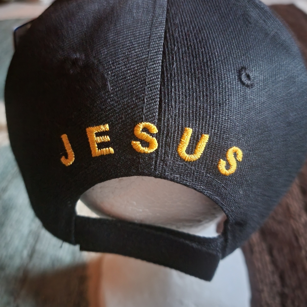 New Black John 3:16 adjustable baseball cap - Picture 4 of 8
